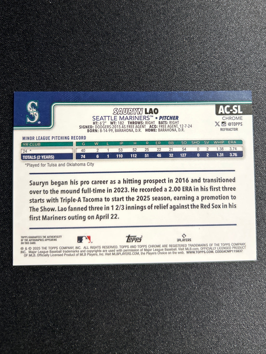 Sauryn Lao RC auto /499