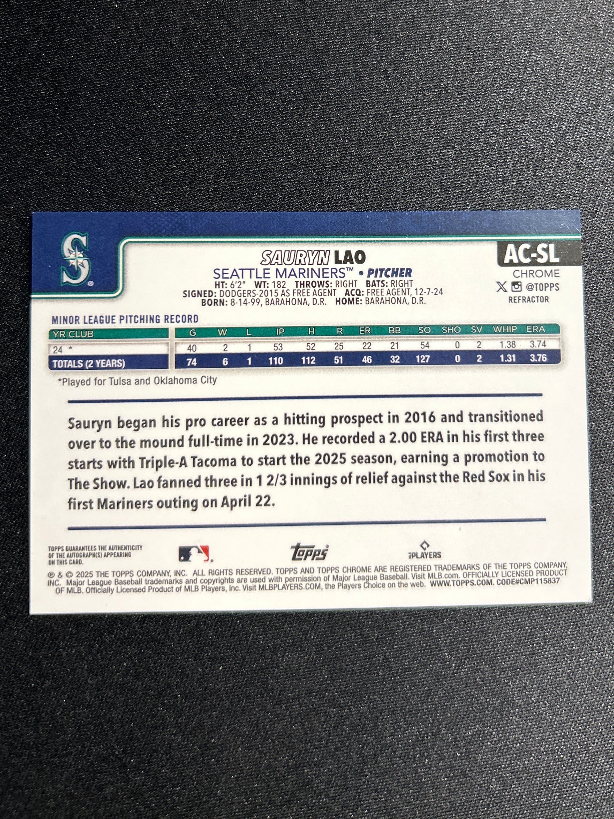 Sauryn Lao RC auto /499