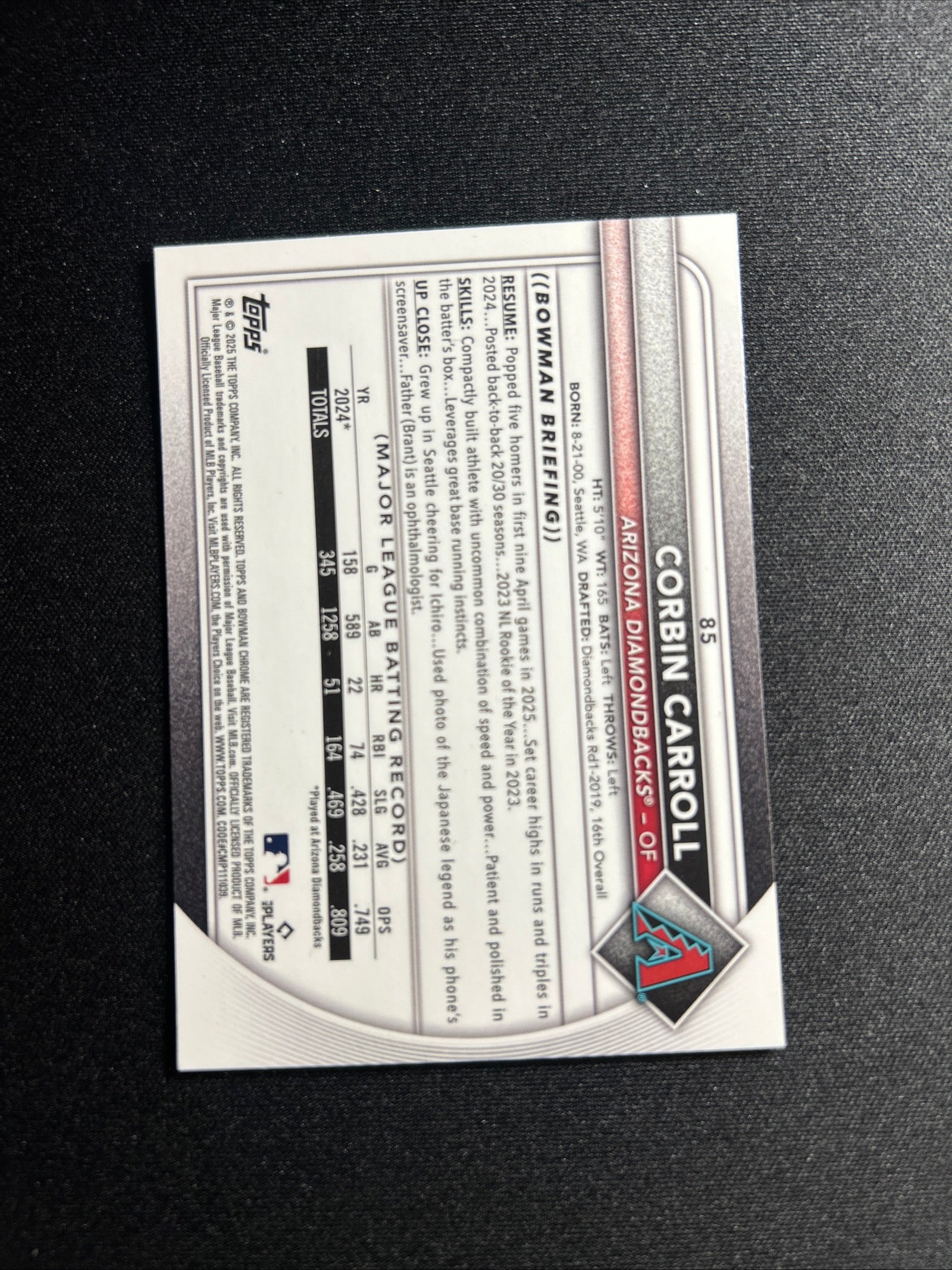 Corbin Carroll Pink Mojo /199